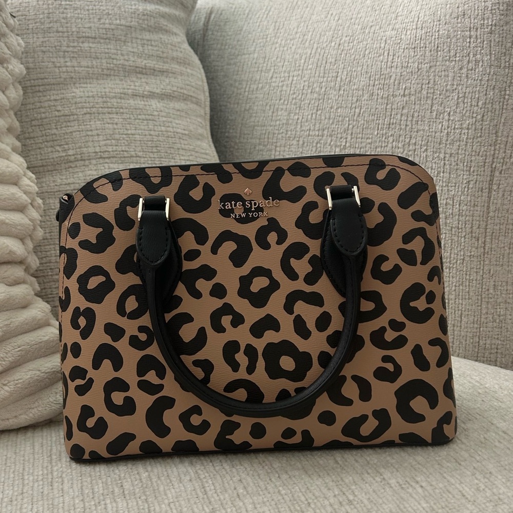 Kate Spade Darcy Leopard Small Satchel Crossbody